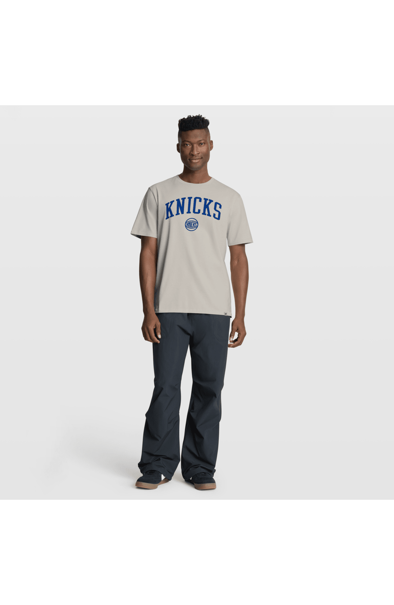 FANATICS Men's Fanatics Cream New York Knicks Crossover Collection Pull Up Jumper Shot Premium T-Shirt, Alternate, color, Cream