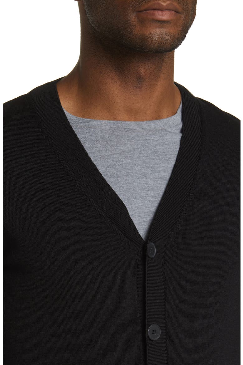 Samuel Merino Wool Cardigan, Alternate, color, NOIR