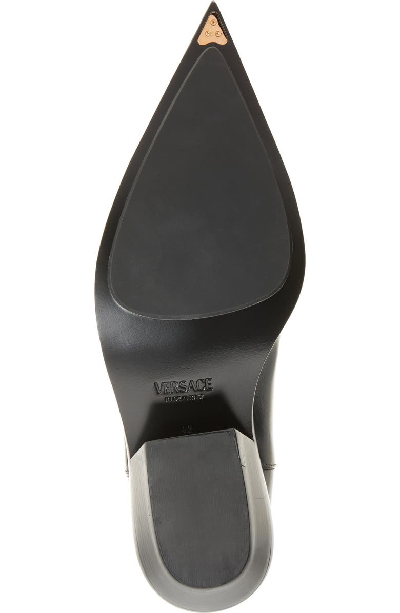 Versace Arrow Pointed Toe Boot, Alternate, color,