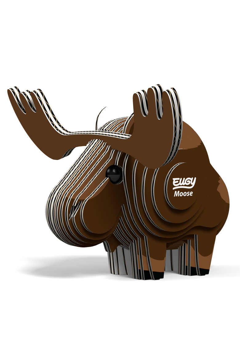 Moose 3D Puzzle, Alternate, color, No Color