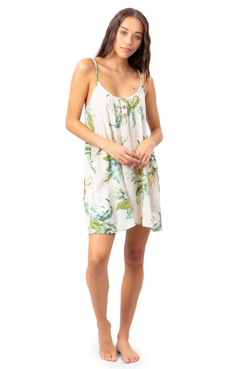 Rip Curl Palmetto Cotton Cover-Up Dress, Alternate, color, 