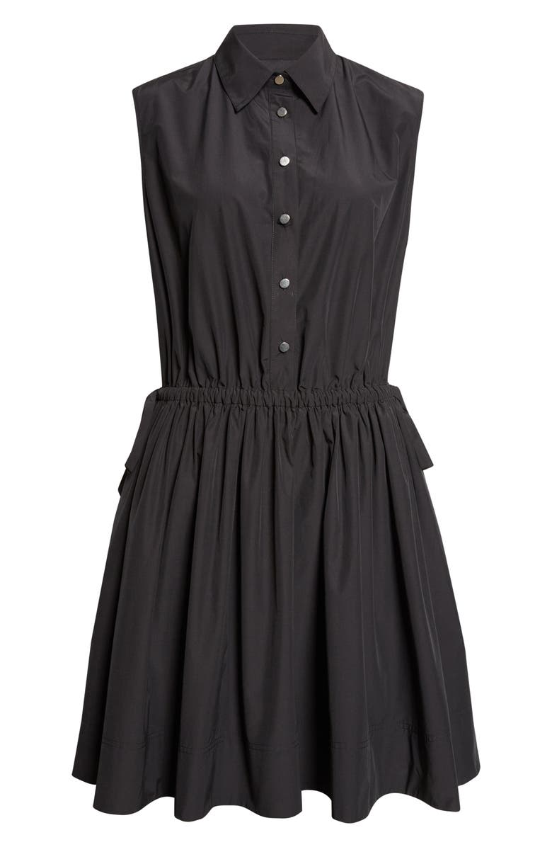 Derek Lam 10 Crosby Tristan Sleeveless Shirtdress, Alternate, color, Black