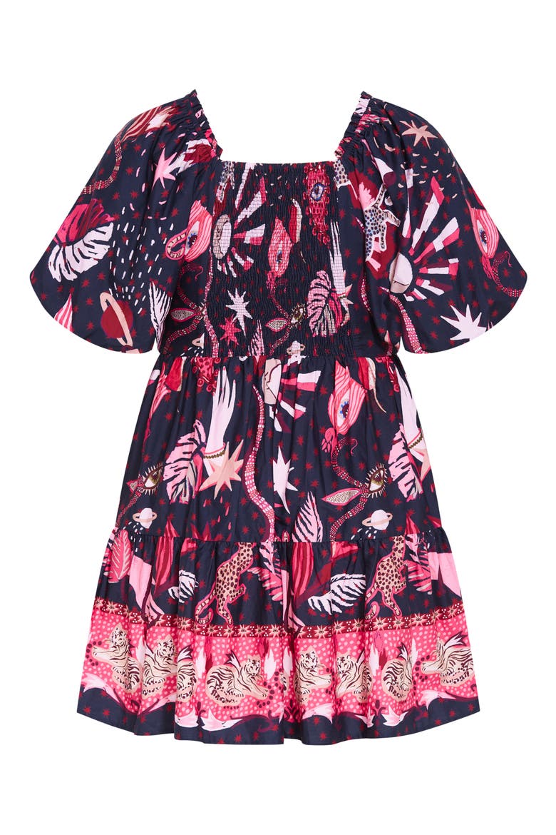 Simono Fit & Flare Minidress, Alternate, color, CALISTA DARK