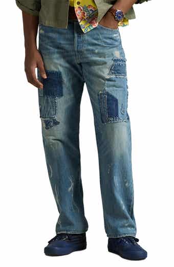 Polo Ralph Lauren Patchwork Straight Leg Denim Jeans