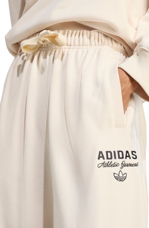Adidas Originals Athl Dept French Terry Graphic Sweatpants In Neutral