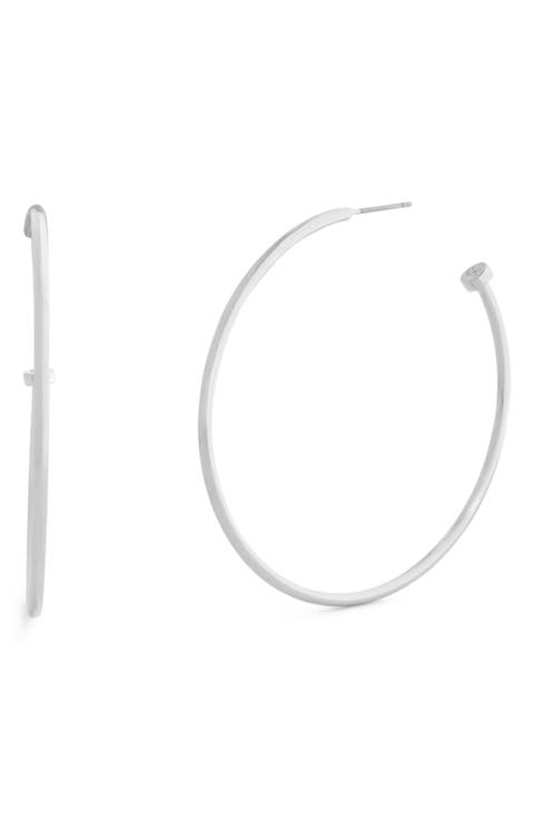 Large Core Hoop Earrings