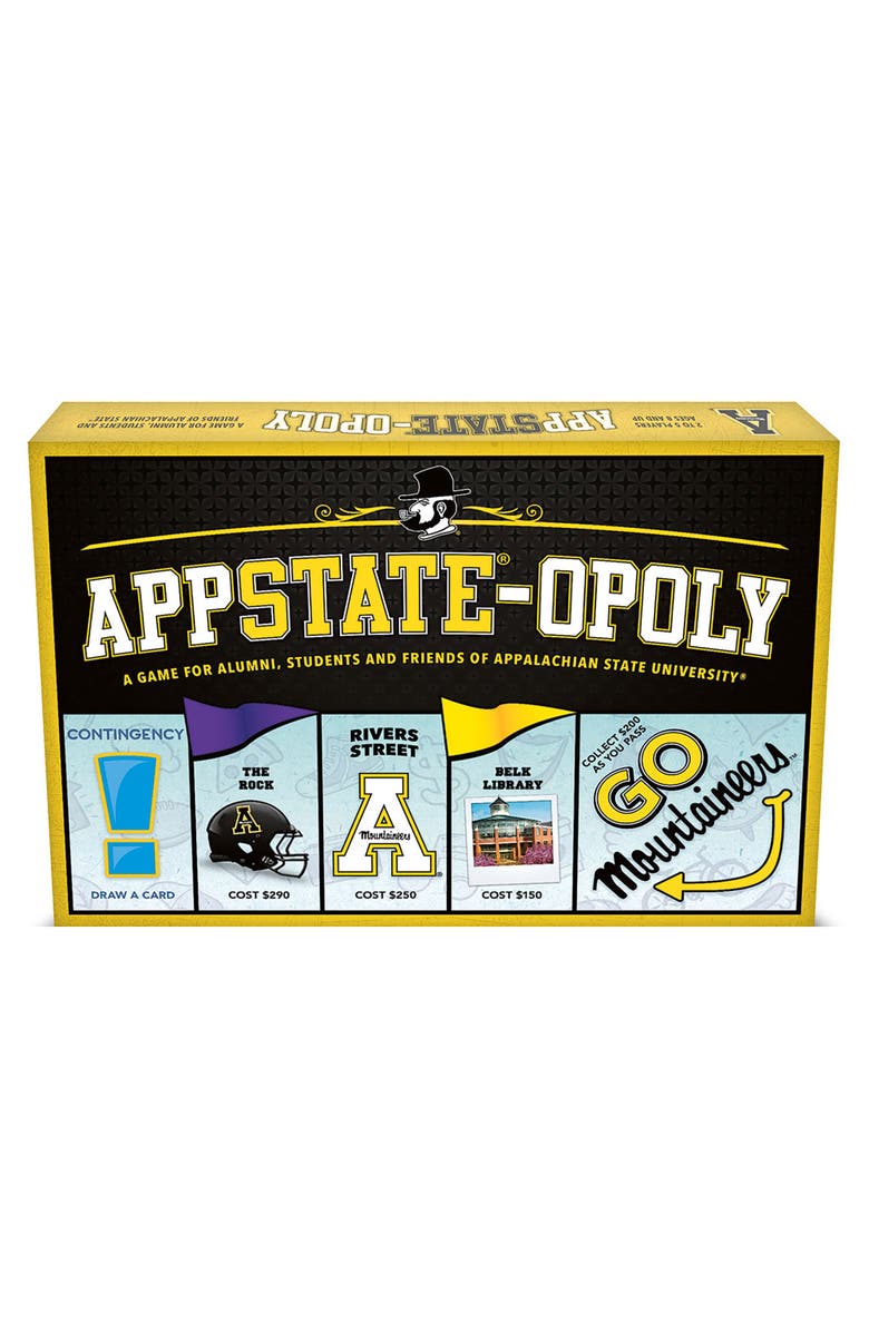 Late for the Sky Appalachian State Univ App Stateopoly Monopoly Board Game, Alternate, color,