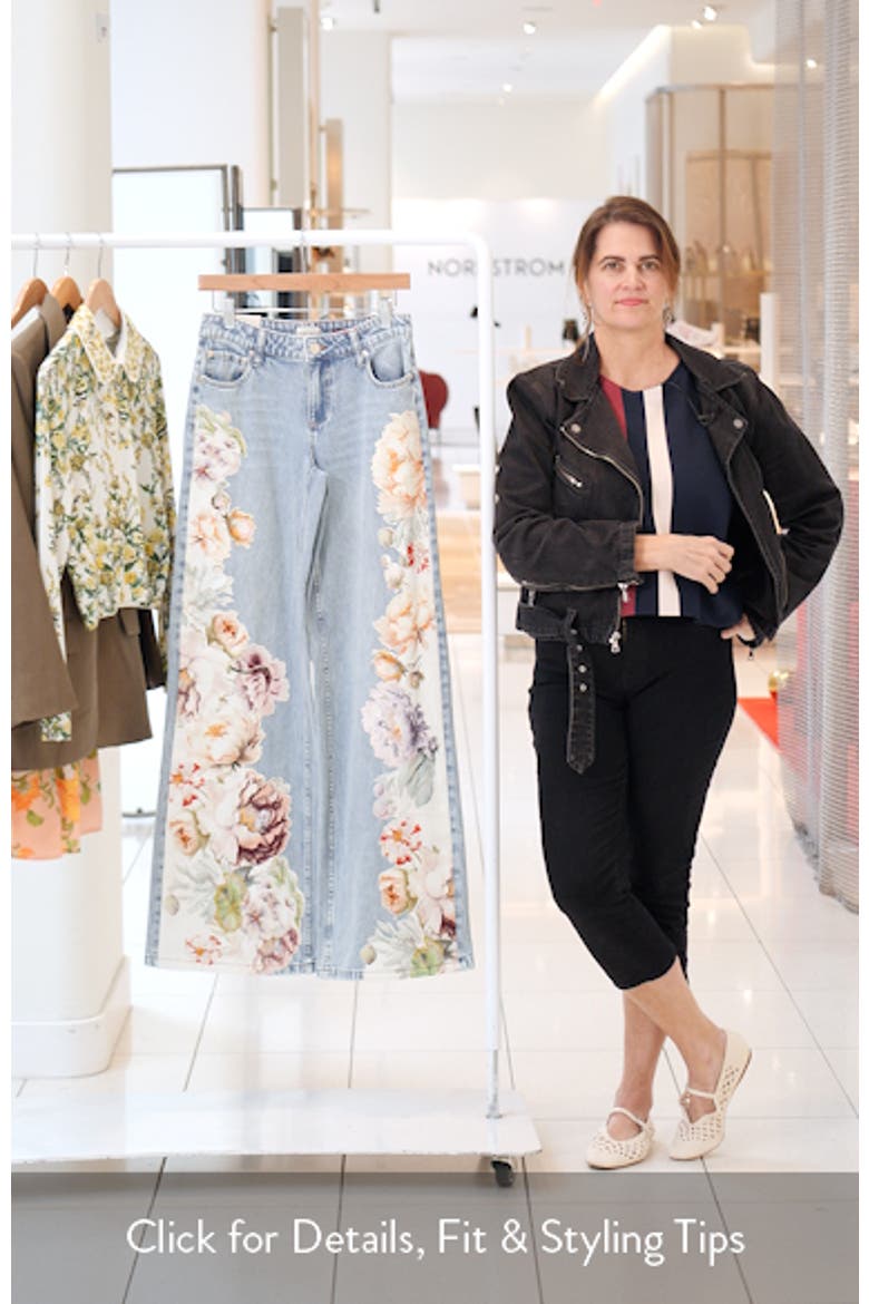 Amazing Floral Appliqué Baggy Jeans video
