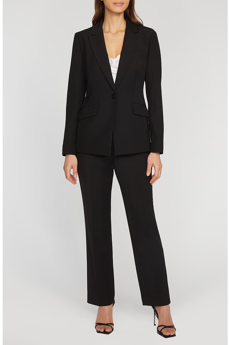 The Sylvie One-Button Blazer, Alternate, color, NOIR