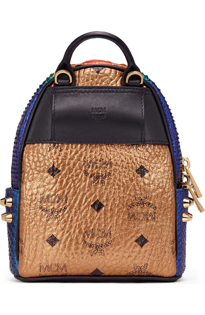MCM Ombré Genuine Python & Leather Mini Crossbody Bag, Alternate, color,