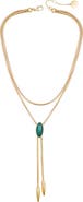 Vince Camuto Faux Stone Layered Y-Necklace