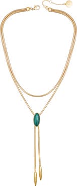 Vince Camuto Faux Stone Layered Y-Necklace