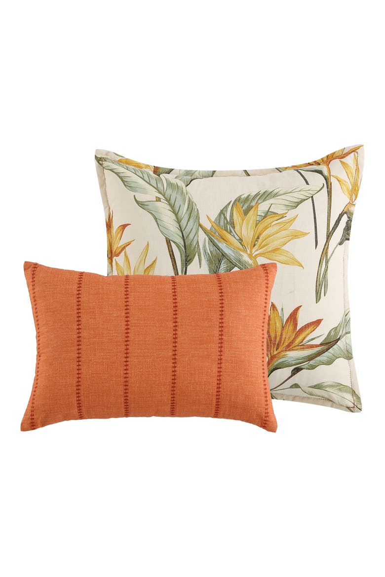 Birds Of Paradise Comforter, Sham & Pillow Set, Alternate, color, IVORY MULTI
