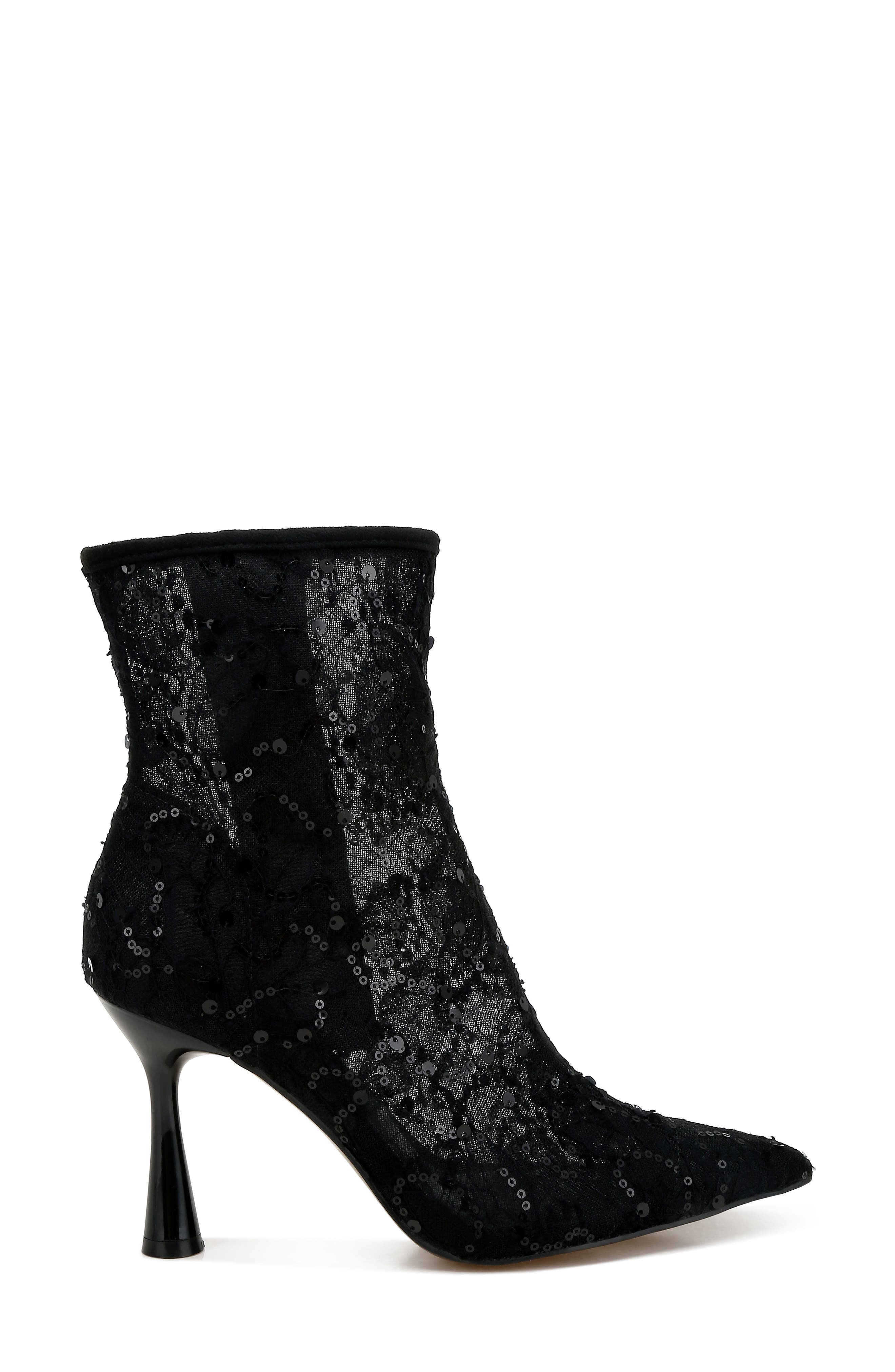 Rag & Co Samia Sequin Lace Boot, Alternate, color, 