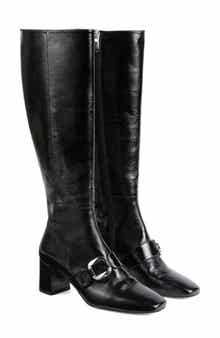 LK Bennett Gigi Oloid Block Heel Knee High Boot