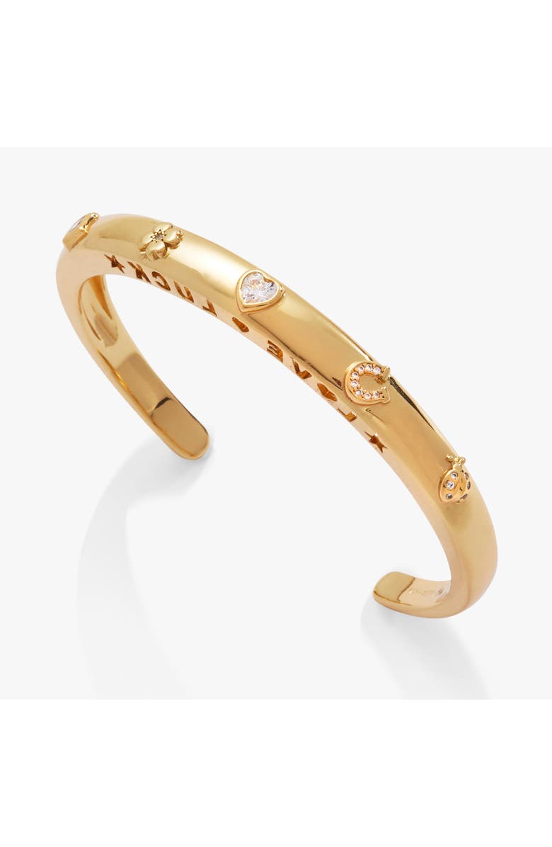 Alex and Ani Love Luck Symbol Domed Cuff Bracelet, Main, color, 