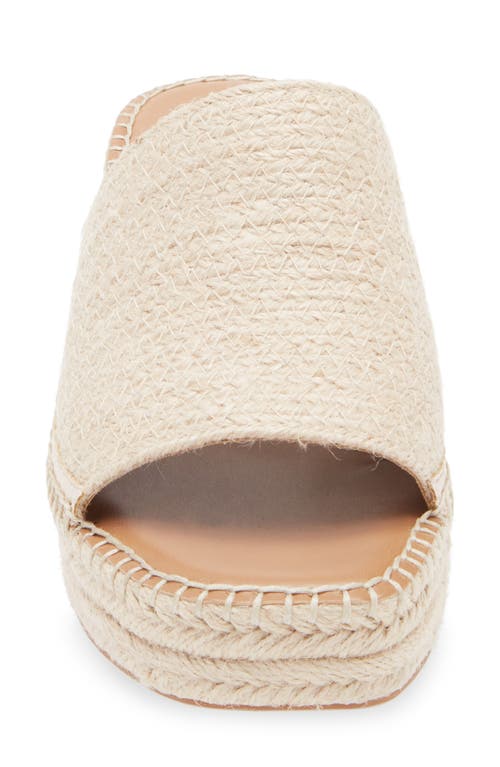 Nordstrom Rack Claire Jute Wedge Slide Sandal In Beige Natural