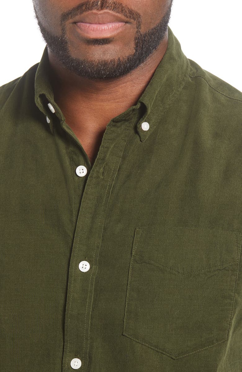 NN07 Levon BD 5723 Slim Fit Button-Down Corduroy Shirt, Alternate, color,