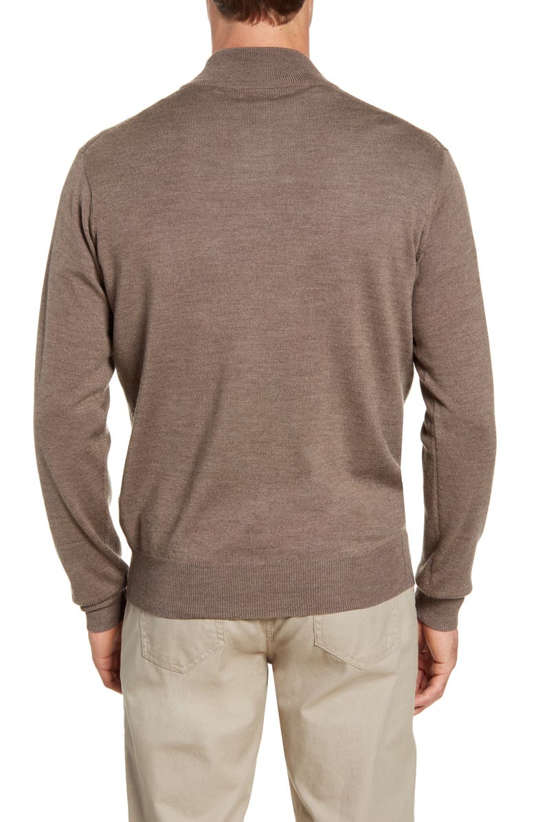 Peter Millar Crown Soft Wool Blend Quarter Zip Sweater, Alternate, color, 
