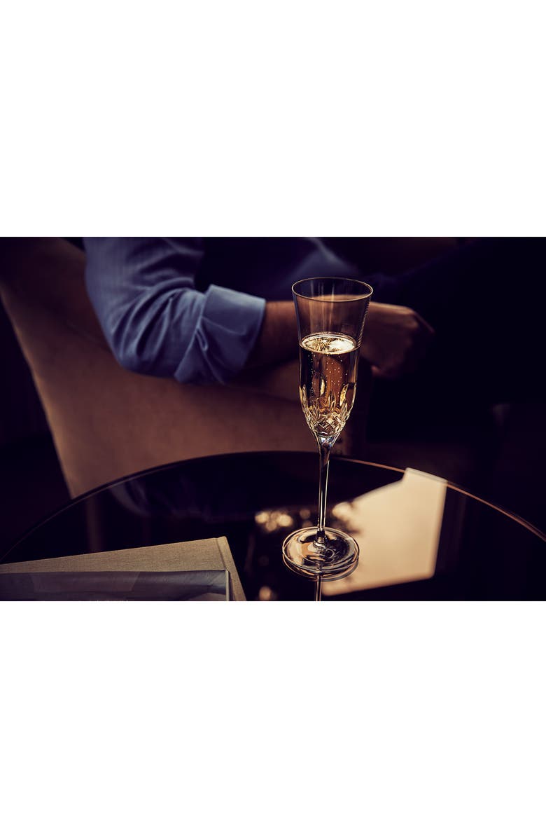 Waterford Lismore Essence Set of 2 Lead Crystal Champagne Flutes, Alternate, color, Clear