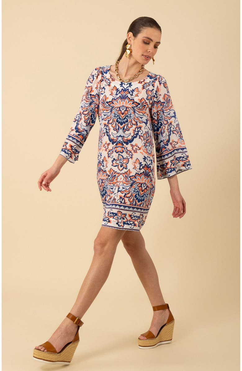 Hale Bob Flora Silk Dress, Alternate, color, 
