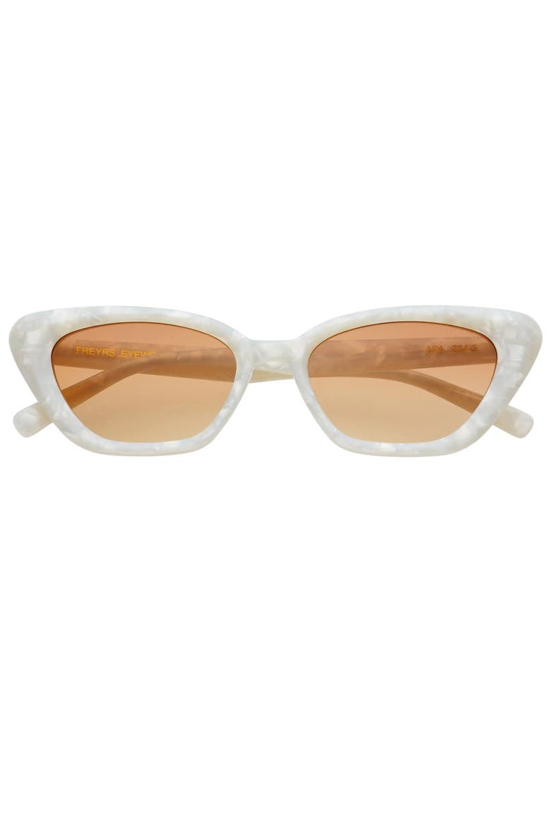 Mia Small Cat Eye Sunglasses, Main, color, Pearl