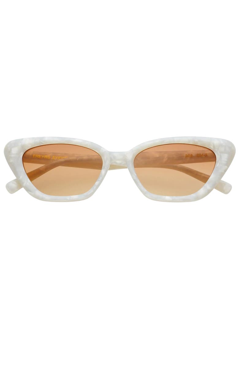 FREYRS Eyewear Mia Small Cat Eye Sunglasses, Main, color, Pearl