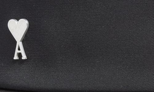 Ami Alexandre Mattiussi Ami Paris Ami De Coeur Stud Technical Twill Bucket Hat In Black