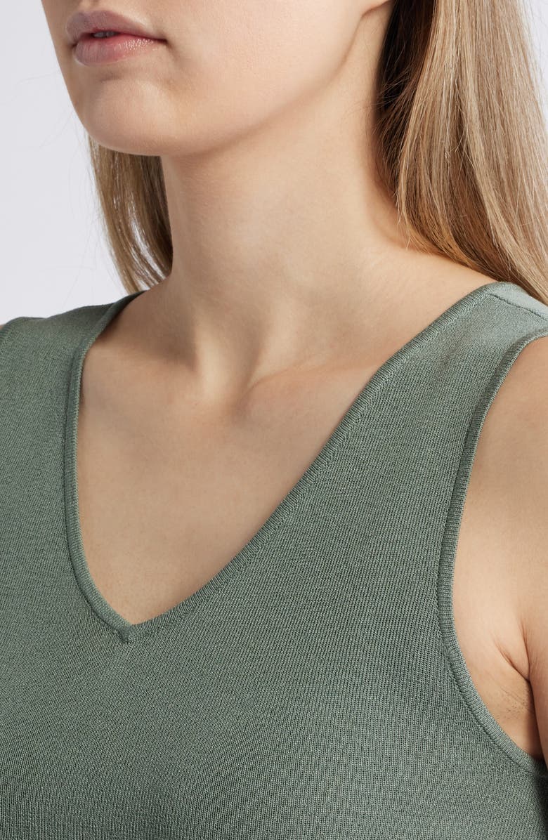 Anne Klein DOUBLE V-NECK TANK, Alternate, color,