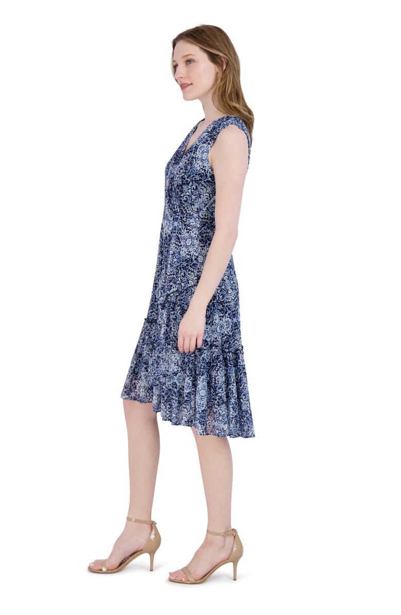 Robbie Bee Faux Wrap Midi Dress, Alternate, color, 