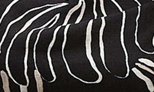 Topshop Printed Twist Shoulder Minidress In Multi