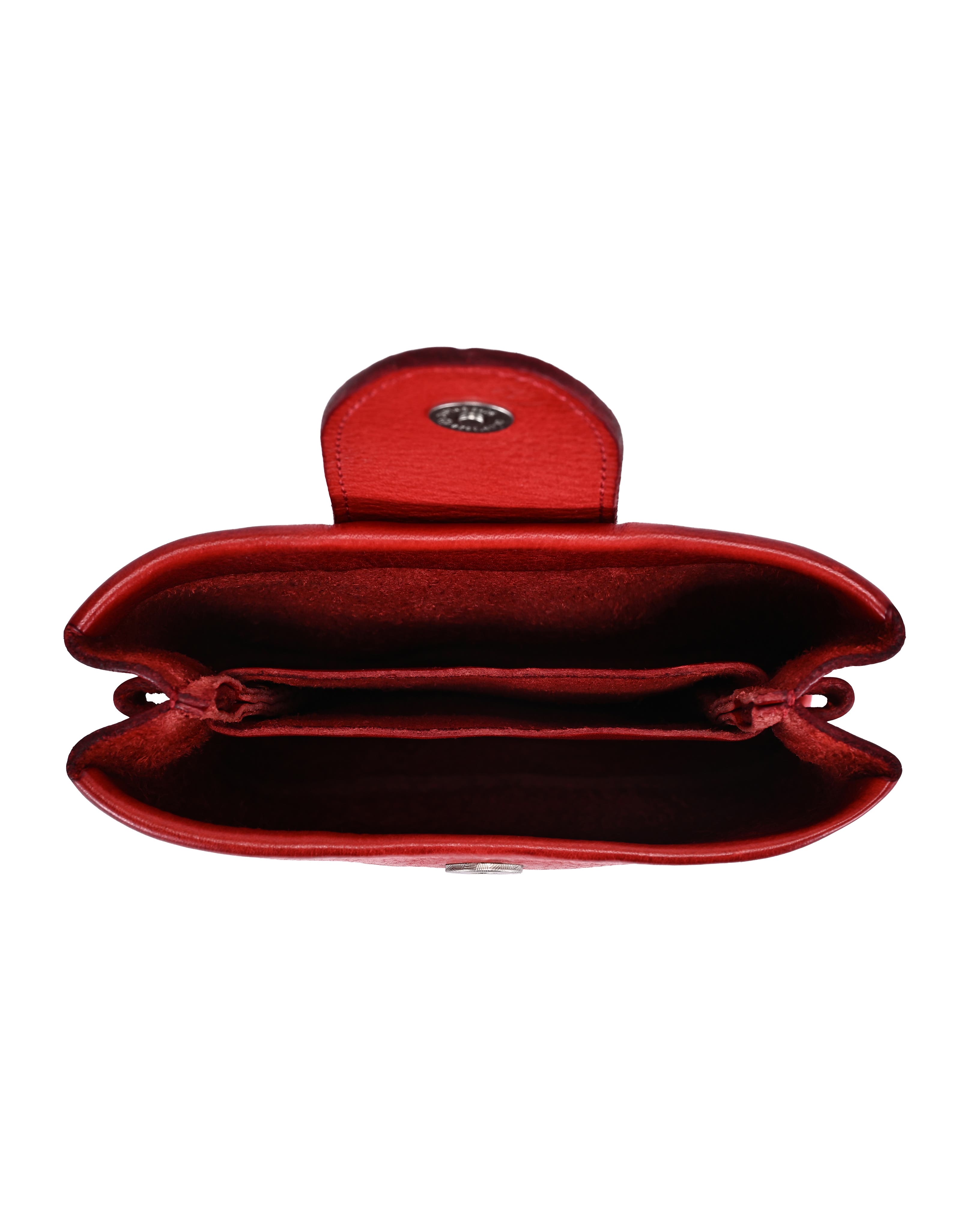 Lily Genuine Leather Structured Convertible Crossbody, Alternate, color, Red