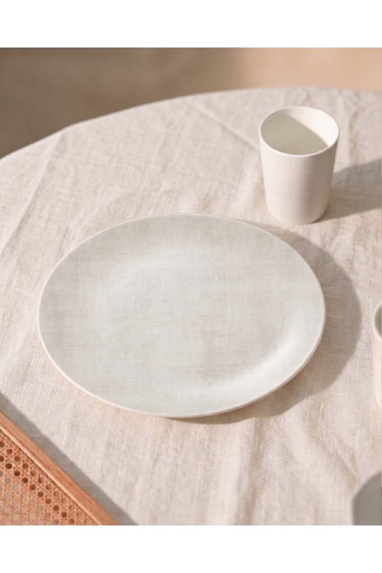 Yeon Dinner Plate, Alternate, color, Ivory