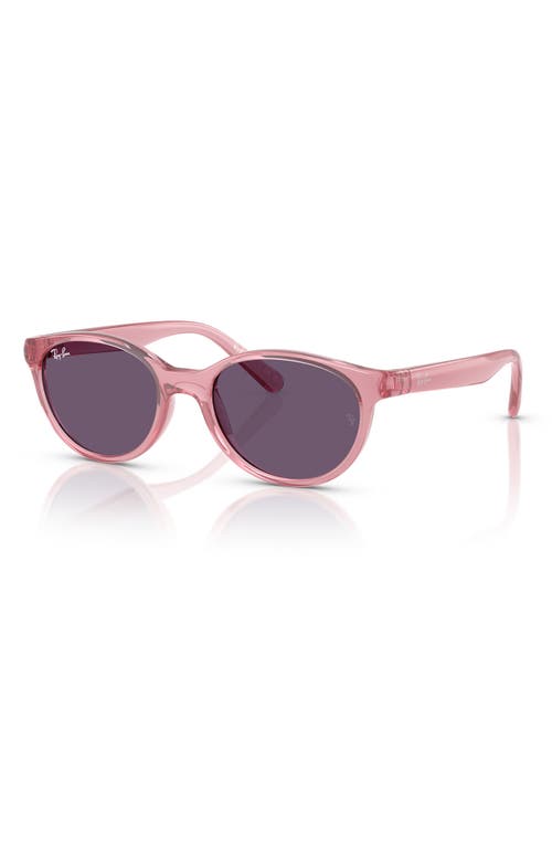 Ray Ban Ray-ban Kids' 45mm Oval Sunglasses In Transition Pink