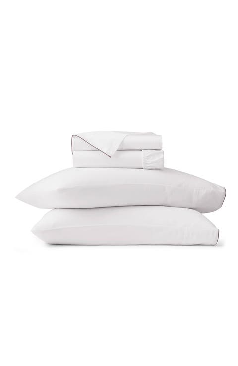 Signature Piped Edge Organic Cotton Sheet Set