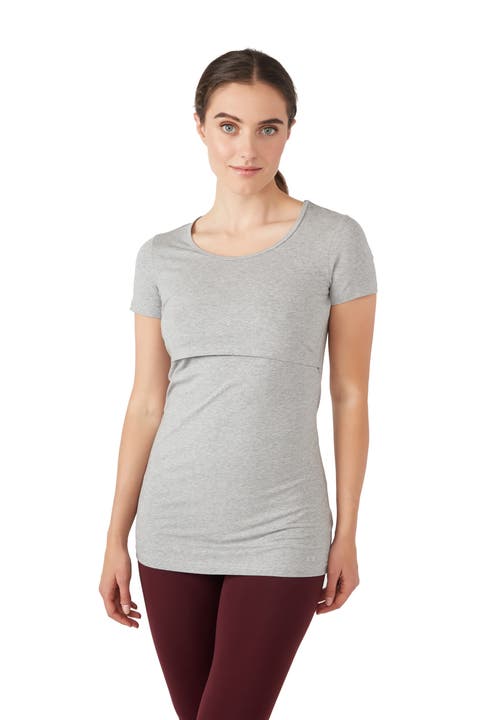 Modern Eternity Nia Short Sleeve Maternity & Nursing Top