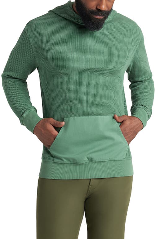 Goodlife Waffle Stitch Thermal Hoodie in Evergreen 