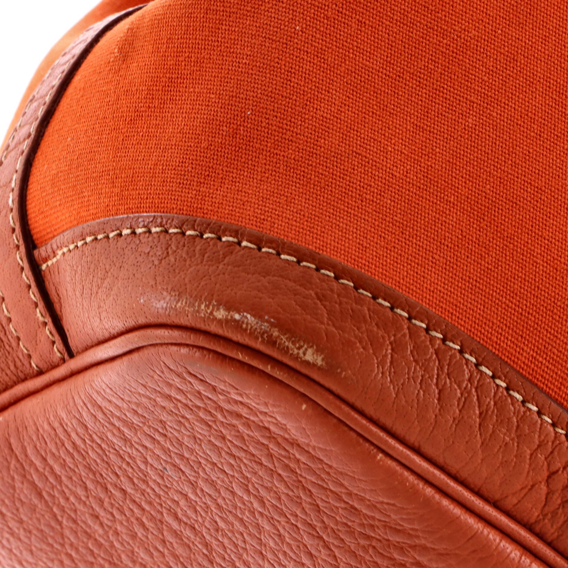 Pre-Owned Hermes Garden Party Tote Toile and Leather 30, Alternate, color, Potiron