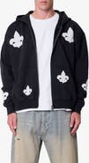mnml Fleur de Lis Zip Hoodie