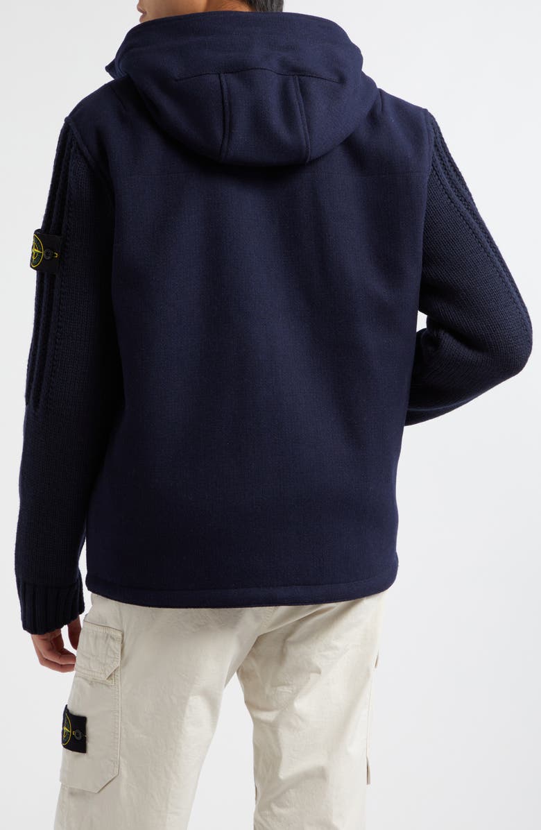 Stone Island Panno Speciale Hooded Wool Blend Jacket, Alternate, color,