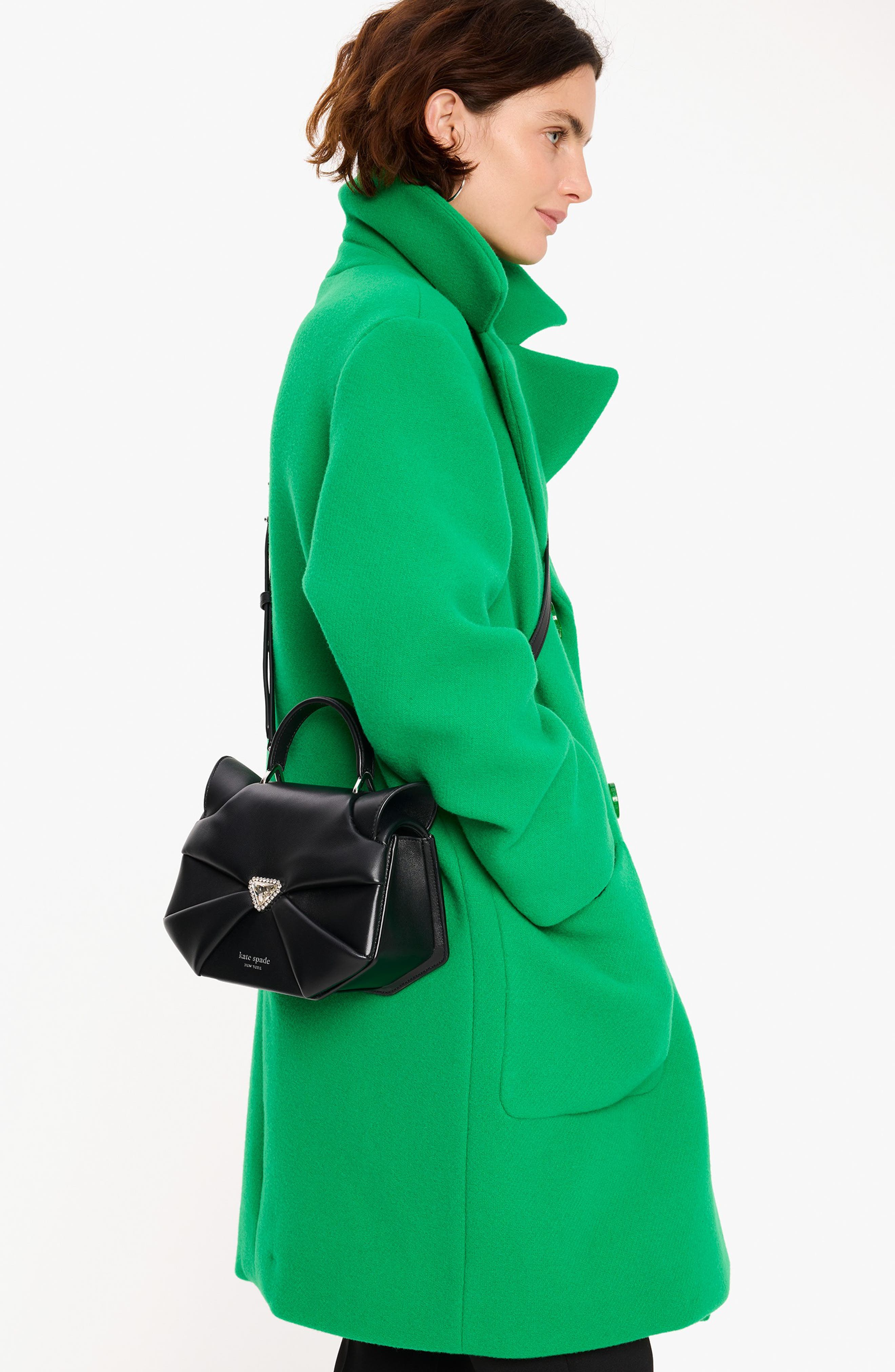 whiskers leather top handle bag, Alternate, color, BLACK MULTI.