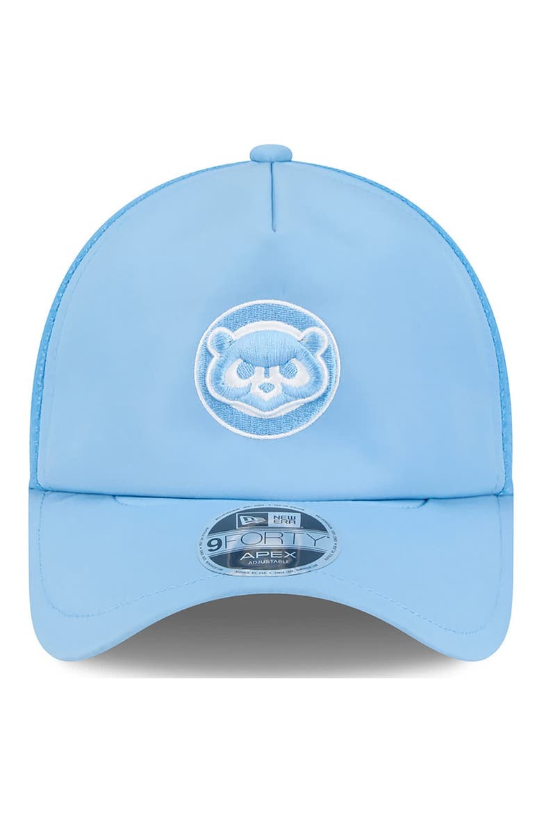 Men's New Era Light Blue Chicago Cubs 2026 Batting Practice Alternate Apex 9FORTY Adjustable Hat, Alternate, color, Light Blue