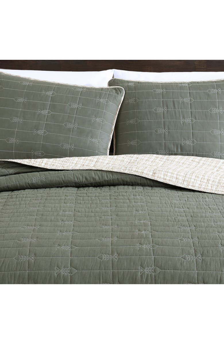 Eddie Bauer Troutdale Cotton Quilt 3-Piece Set, Alternate, color, Sprig