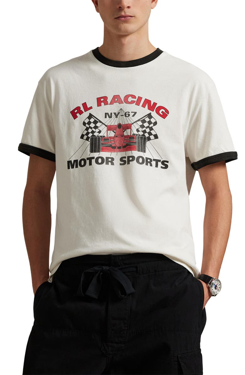 Polo Ralph Lauren Classic Fit Motorsport Graphic T-Shirt, Main, color, 