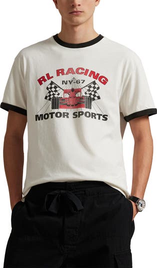 人気【POLO RALPH LAUREN】モータースポーツ グラフィック ロンT Polo Ralph Lauren Classic Fit Motorsport Graphic T-Shirt