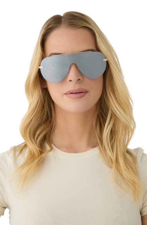 DIFF DIFF IMANI 139MM GRADIENT SHIELD SUNGLASSES 