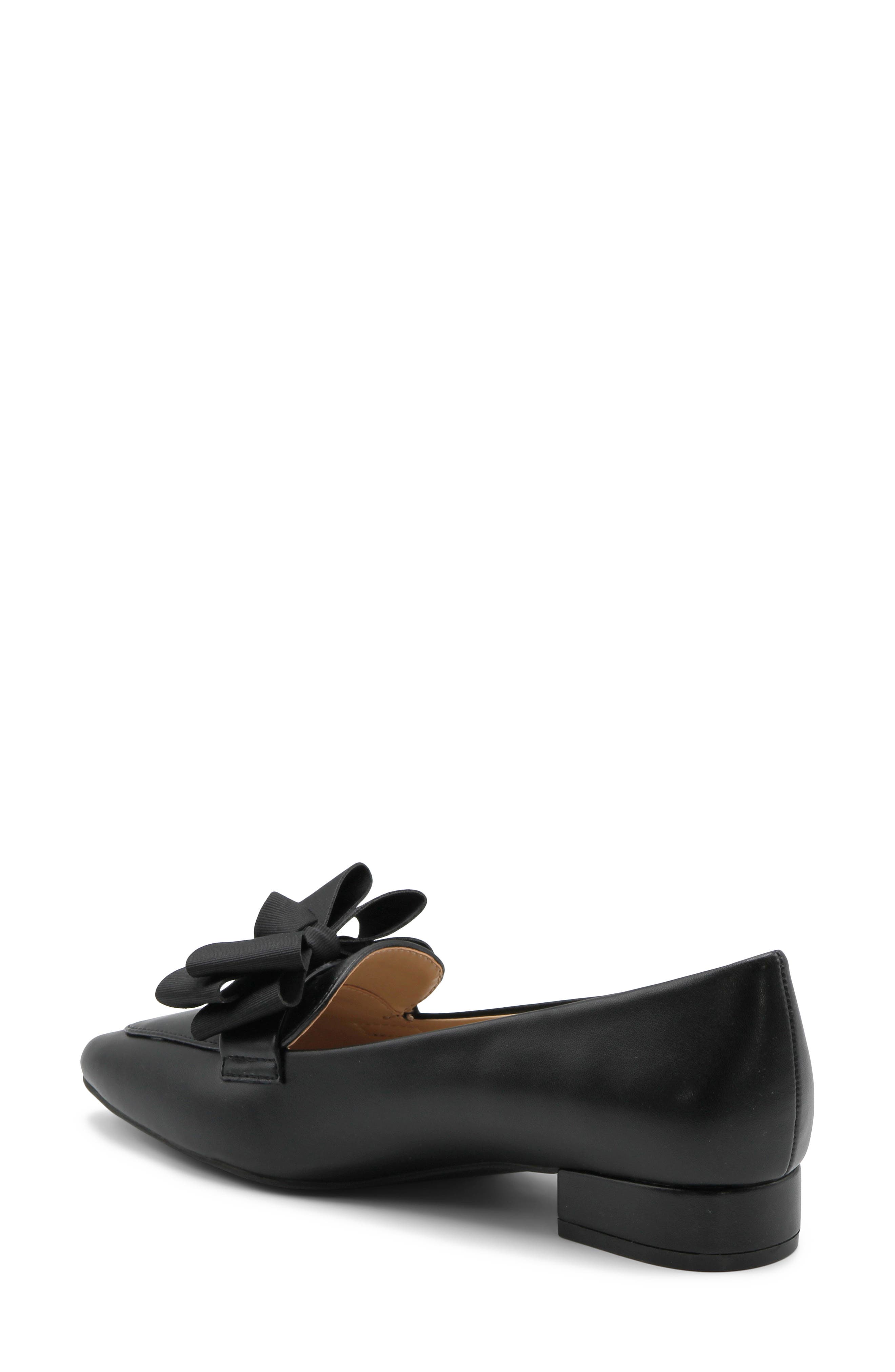 Adrienne Vittadini Pasteur Bow Pump, Alternate, color, Black Smooth