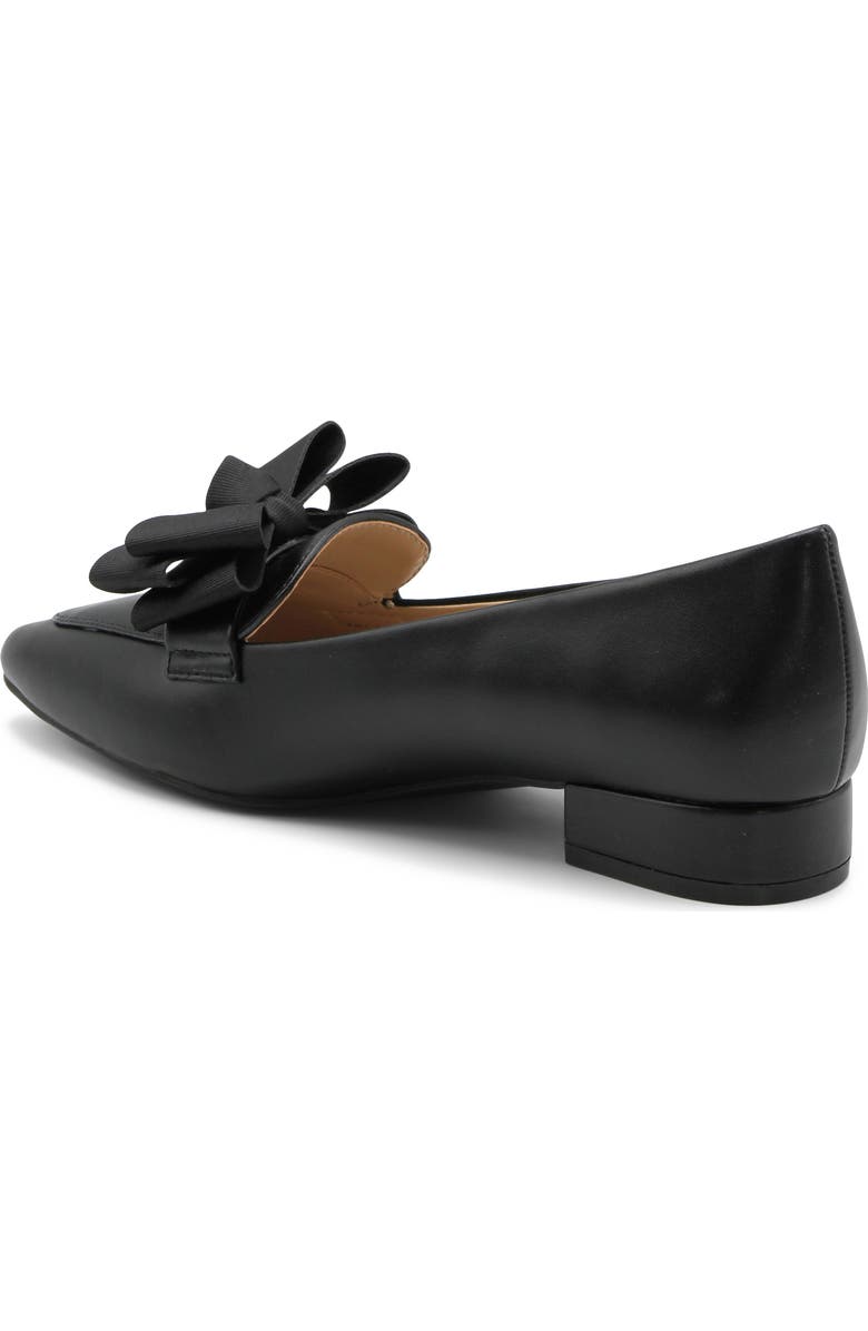 Adrienne Vittadini Pasteur Bow Pump, Alternate, color, Black Smooth