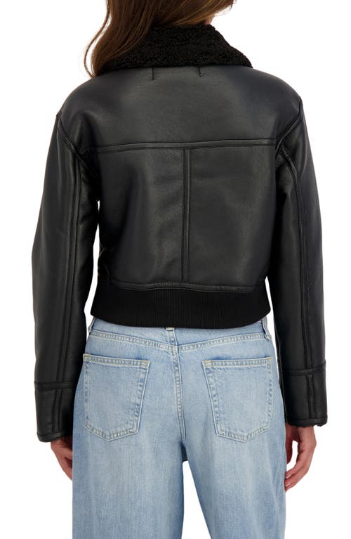 Sebby Faux Shearling Jacket In Black