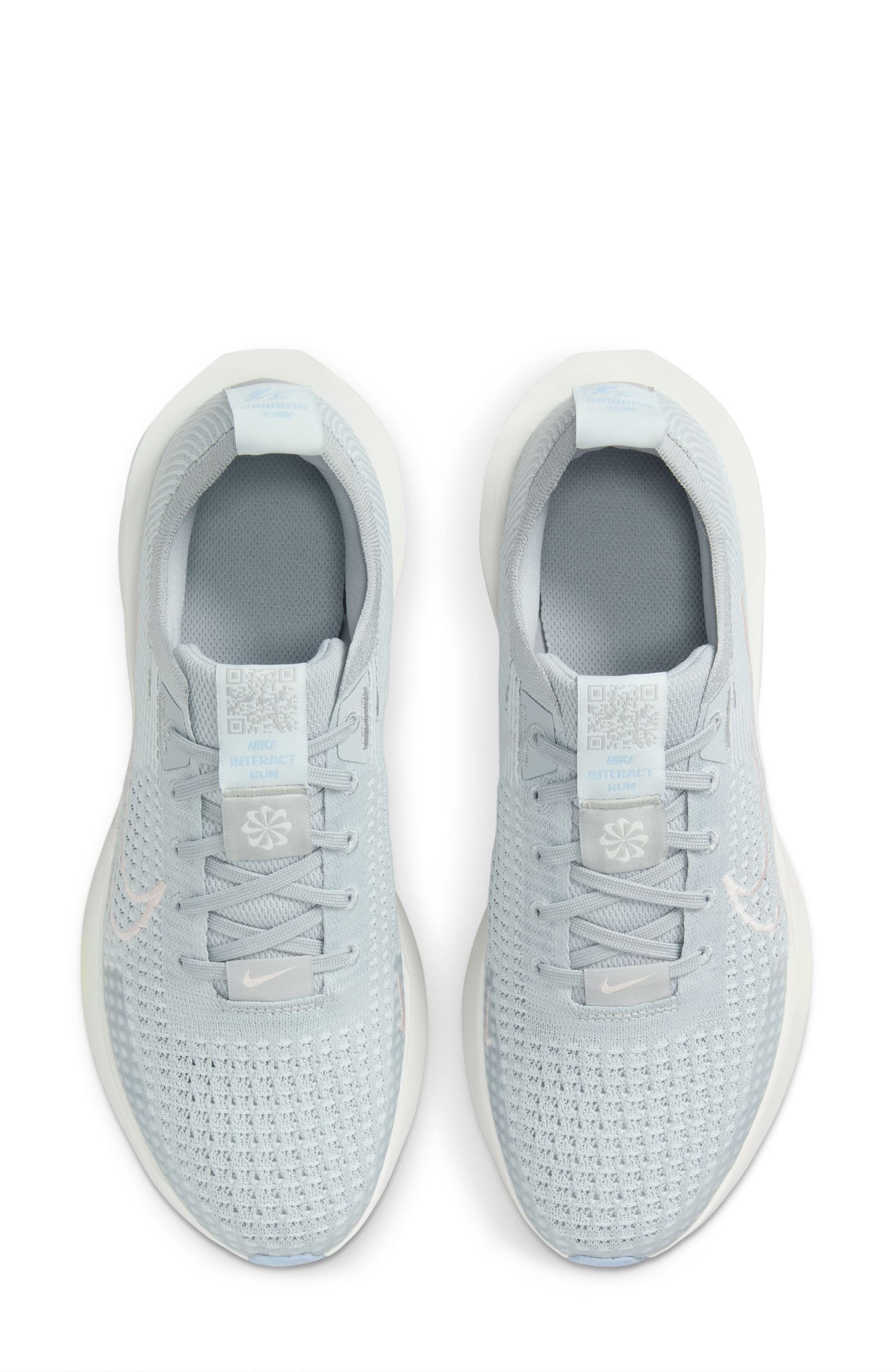 Nike Interact Run Running Shoe, Alternate, color, Grey/ Pink/ Blue